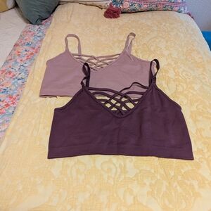Zenana Outfitters Mauve Strappy Bralette